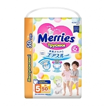 Картинка Merries Подгузники-трусики XL (12-22 кг), 50 шт. от магазина gnom.land