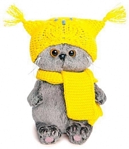 Картинка BUDI BASA Мягкая игрушка "Басик Бэби в шапке-сова и шарфе", 20 см от магазина gnom.land