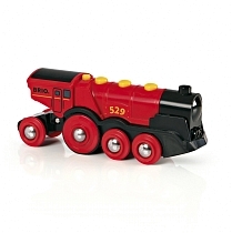 Картинка Brio Локомотив красный, движение вперед-назад от магазина gnom.land