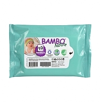 Картинка Bambo Nature Влажные салфетки без отдушек №10 от магазина gnom.land