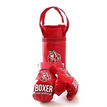 Картинка ЛИДЕР Боксерский набор №4 (груша 60 см. и перчатки) 19516 от магазина gnom.land