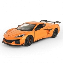 Картинка Welly Машинка металлическая 1:24 Chevrolet Corvette Z06, оранжевый от магазина gnom.land