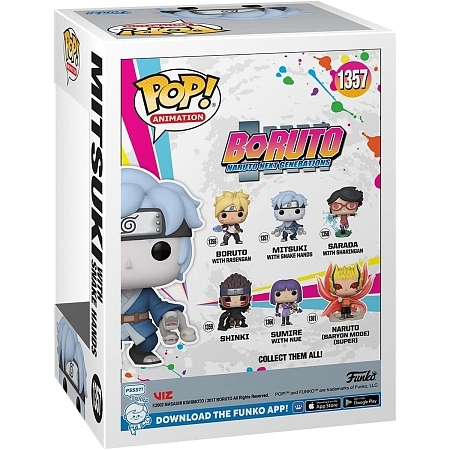 Картинка Funko POP Фигурка Animation Boruto "Mitsuki with snake hands", Мицуки 1357 из аниме "Боруто", 9.5 см магазин gnom.land