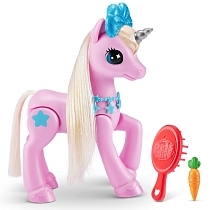 Картинка Zuru Игровой набор Pets Alive My Magical Unicorn Единорог с аксессуарами, со светом и звуком от магазина gnom.land