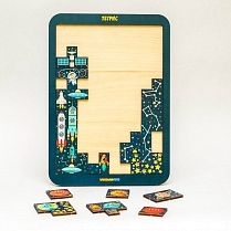 Картинка WoodlandToys Логическая игра Тетрис большой "Космос" от магазина gnom.land