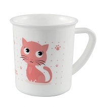 Картинка Canpol Чашка пластиковая, 170 мл, котенок розовый от магазина gnom.land