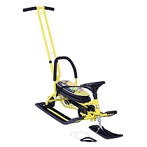 Картинка Барс Снегокат 111 Mobile, с Т-образным толкателем и колесной базой, космики от магазина gnom.land