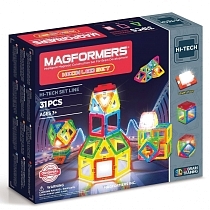 Картинка MAGFORMERS Магнитный конструктор Neon Led set, 709007 от магазина gnom.land