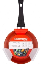 Картинка REDMOND Сковорода литая Obsidian 22 см с ручкой soft-touch, RFP-A2206 от магазина gnom.land