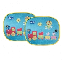 Картинка Chicco Защитные шторки для автомобиля "Паровозик", (2 шт.) от магазина gnom.land