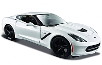 Картинка Maisto "Машинка белая - Chevrolet Corvette Stingray Coupe 2014г 1:24" от магазина gnom.land