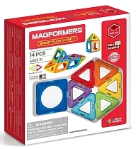 Картинка MAGFORMERS Магнитный конструктор Basic Plus, 14 деталей, 715013 от магазина gnom.land