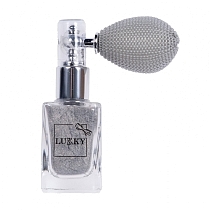 Картинка Lukky серебристая мерцающая пудра для тела в распылителе "Звёздная пыль" с ароматом ванили от магазина gnom.land