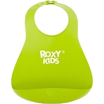 Картинка Roxy-kids Нагрудник мягкий, зелёный от магазина gnom.land