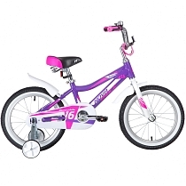 Картинка Novatrack Детский велосипед Novara 16”, лиловый от магазина gnom.land