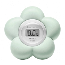 Картинка Avent Цифровой термометр для воды и воздуха, светло-зеленый от магазина gnom.land