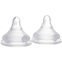 Картинка Pigeon Соска силиконовая Перистальтик Плюс с широким горлом, отверстием S, 1+ мес., 2 шт. от магазина gnom.land