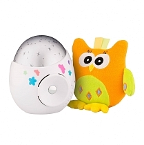 Картинка Roxy-kids Ночник-проектор звездного неба «Colibri» с совой от магазина gnom.land