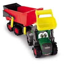 Картинка Dickie Toys Трактор "Happy Farm трейлер" 65 см, свет, звук, 3819002 от магазина gnom.land
