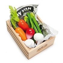 Картинка Le Toy Van Игрушечная еда "Овощи в ящичке" от магазина gnom.land