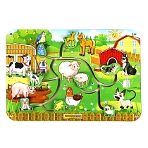 Картинка WoodlandToys Лабиринт - пара "Животные 1" 114101 от магазина gnom.land
