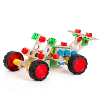 Картинка Alexander деревянный конструктор "Багги погрузчик 3x1 - Джуниор" от магазина gnom.land