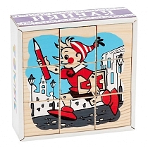 Картинка Кубики ТОМИК 4444-2 Герои сказок (9 шт) от магазина gnom.land
