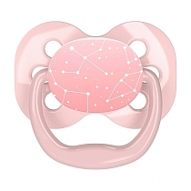 Картинка Dr.Brown's Пустышка силиконовая Advantage, 0-6 месяцев, розовая от магазина gnom.land