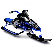 Картинка Yamaha Снегокат Apex Snow Bike Titanium, черный/синий от магазина gnom.land