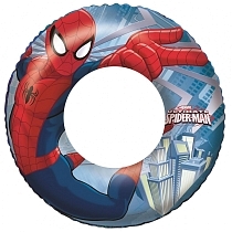 Картинка Bestway Надувной круг для плавания Spider-Man, 3-6 лет, 56 см. от магазина gnom.land