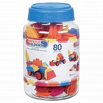 Картинка Bristle blocks Конструктор игольчатый, 80 деталей от магазина gnom.land