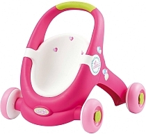 Картинка Smoby Ходунки-коляска для кукол MiniKiss 2 в 1 от магазина gnom.land