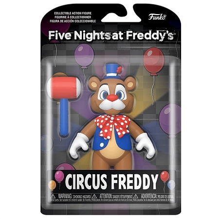 Картинка Funko POP Фигурка Action Figure FNAF Balloon Circus "Circus Freddy", Фредди Фазбер 67624 по мотивам компьютерной игры "FNAF", 11 см магазин gnom.land