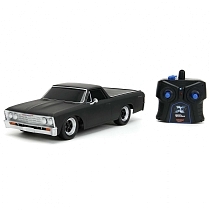Картинка Jada Toys Машинка на радиоуправлении Форсаж 1:16 Fast & Furious R/C FF10 1967 Chevrolet EL Camino, черная от магазина gnom.land