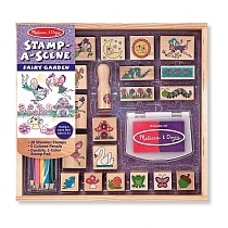 Картинка Melissa&Doug Набор печатей "Сад для Фей" от магазина gnom.land
