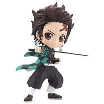 Картинка Banpresto Q Posket Фигурка No Yaiba Tanjiro Kamado (Ver.A), Танджиро Камадо по мотивам аниме "Клинок, рассекающий демонов", 14 см от магазина gnom.land