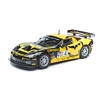 Картинка Bburago Коллекционная машинка 1:24 "RACING - Chevrolet Corvette C6R" жёлто-черный от магазина gnom.land