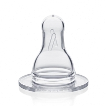 Картинка Medela Соска силиконовая М средний поток, от 3 месяцев, 2 шт. от магазина gnom.land
