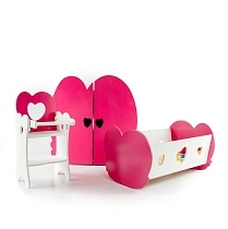 Картинка Коняша Набор кукольной мебели "Валентинка" от магазина gnom.land