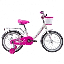 Картинка Novatrack Детский велосипед Ancona 16”, белый от магазина gnom.land