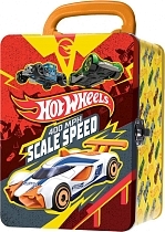 Картинка Hot Wheels Портативный кейс для хранения 18 машинок, красно-оранжевый от магазина gnom.land