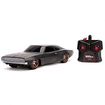 Картинка Jada Toys Машинка на радиоуправлении Форсаж 1:16 Fast & Furious Dom's 1968 Dodge Charger Widebody, черная от магазина gnom.land