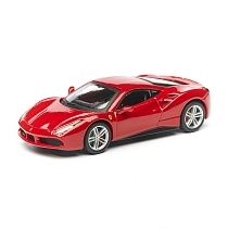 Картинка Bburago Коллекционная машинка Феррари 1:43 Ferrari 488 GTB, красная от магазина gnom.land