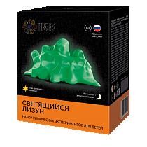 Картинка Набор для опытов ТРЮКИ НАУКИ Z104 Светящийся лизун(зеленый/зеленый) от магазина gnom.land