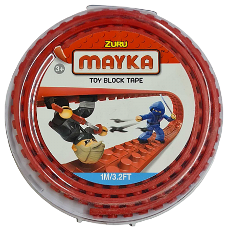 Картинка Zuru Гибкая лента-скотч для кубиков "Mayka" 1м/1,5см, красная от магазина gnom.land