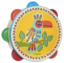 Картинка DJECO "Тамбурин 06005" - музыкальный инструмент от магазина gnom.land