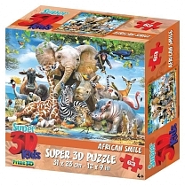 Картинка PRIME 3D "Веселая Африка 13583" - 3D пазл от магазина gnom.land