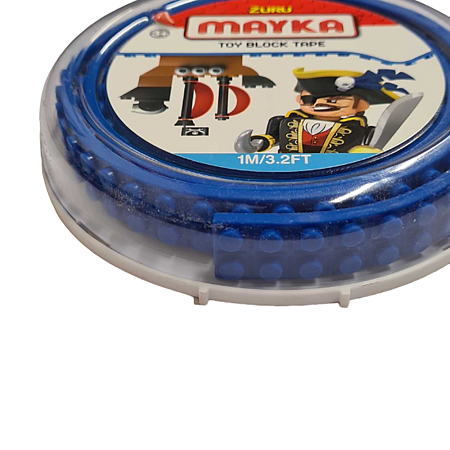 Картинка Zuru Гибкая лента-скотч для кубиков "Mayka" 1м/1,5см, синяя магазин gnom.land