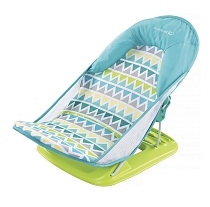 Картинка Summer Infant Лежак для купания Deluxe Baby Bather, голубой/зигзаг от магазина gnom.land