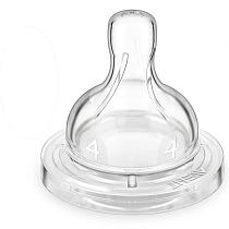 Картинка Avent Соска Classic+ быстрый поток, 6 мес+, 2 шт. от магазина gnom.land